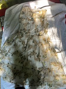 White floral Dress