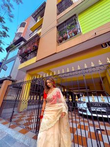 Elegant Embroidered Saree