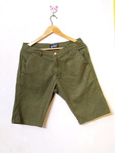 OPEE Brand Olive Shorts For Men