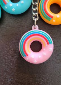 Brand NEW Donut 🍩 Shaped Keyring 11 PC  | Gift
