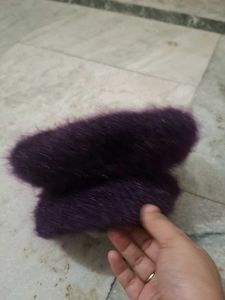 Plush Purple Beanie