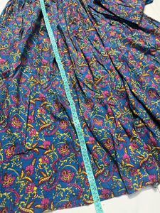 Beautiful Cotton Floral Printed Anarkali