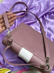 Retro Colorblock Shoulder Bag