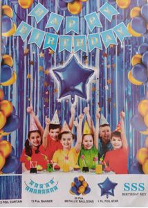 Blue Star Foil Balloon Ls Pack Of 5