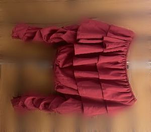 Red Ruffled Top