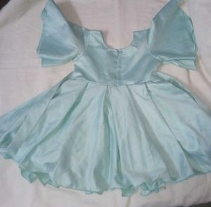 Baby Light Green Dress with Bow