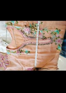 Embroidered Kurti With Pant