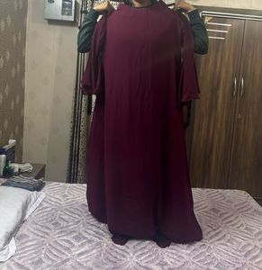 Maroon Embellished Gown