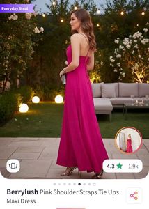 Elegant Pink Maxi Dress