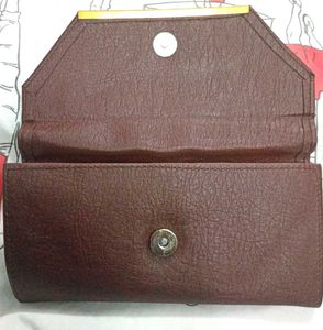 Elegant Maroon Clutch Purse