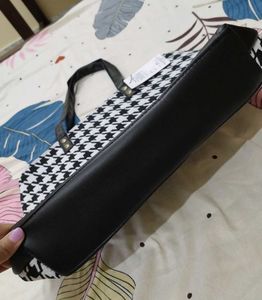 Black &amp; White Handbag For Women