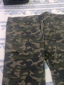 Camo Print Joggers , Military Style