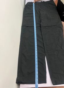 Black Cargo Pant Can Turned Into Bermuda Short
