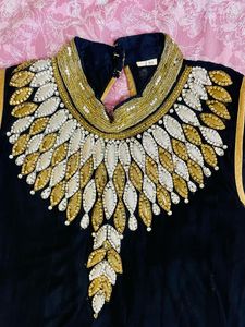 Black Sleevless Anarkali Dress