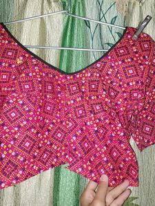 Choli In Red Colour Size XL