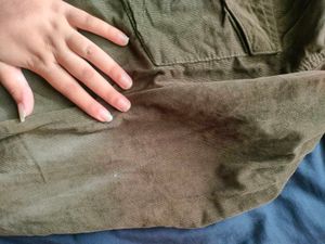 Men&#39;s Dark Olive Courdroy Casual Shirt