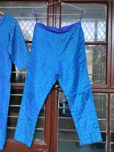 co-ord Set - Banarasi Brocade Kurta with Pants