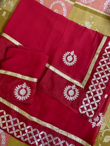 New Elegant Red Saree
