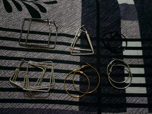 6 Pair Of Hoop Earrings