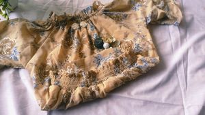 Round Neck Puff Top For Chotttu Girls