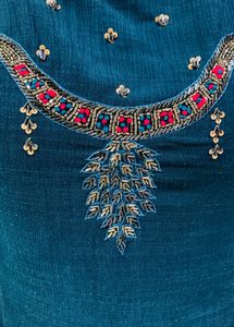 Zari Work Kurta💙