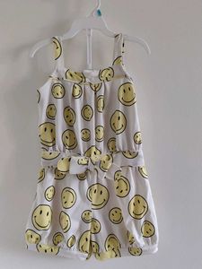 Cute Smiley Face Jumpsuit