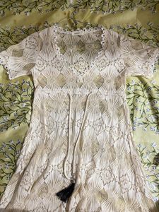 A See Through Flared Dress For Women
