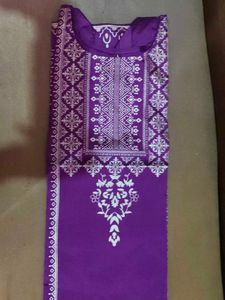 Purple Printed Kurti - Size L