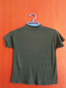 Cute Olive Green Top