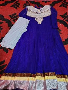 Elegant party heavy work anarkali Kurti Set