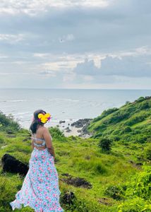 Women Blue &amp; Pink Floral Dress