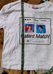 White T-shirt For Girls