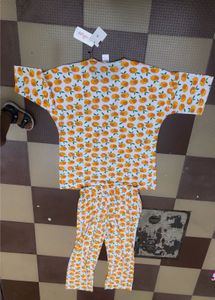 Salilome  Pajama Set - Yellow Orange Print