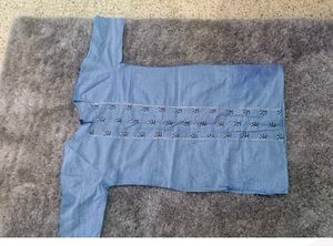 Blue Embroidered Tunic Top New!!!!