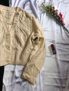 Cream Knit Cardigan