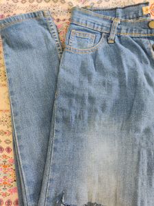 Light Blue Ripped Jeans... Condition--9/10...Size-