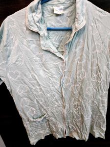 Cute Light Blue Top Nightwear