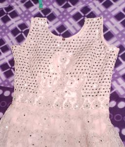 Light Pink Gown with Dupatta &amp; Koti (NEVER UESD)