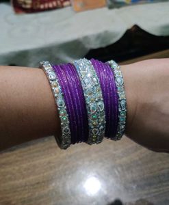 Purple Bangles Set