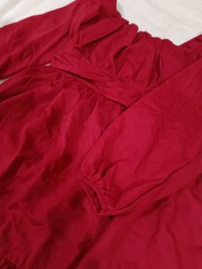 Red Long Sleeve Dress