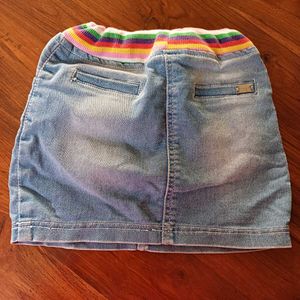 Smart Tiny Girl Denim Skorts