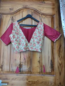 Handmade Floral Print Blouse