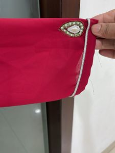 Hand Embroidery Heavy Georgette Kurta Non Trancy