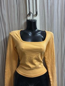 orange  Long Sleeve Top