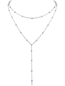 Layered Silver Chain Necklace