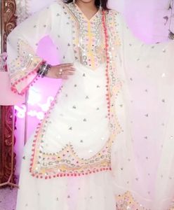 Elegant White Kurta Set