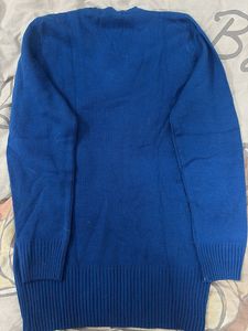 Blue V-Neck Sweater