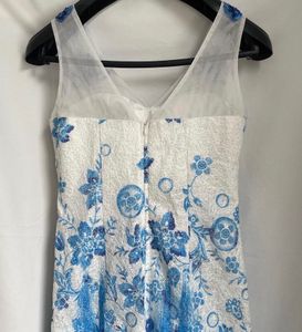 Frozen Maxi Embroided Dress