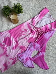 Pink Tie-Dye Dress