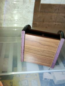 Vintage Wooden Pen &amp; Stationery Organizer